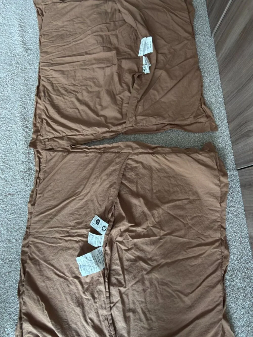 Crate and Barrel Celeste Organic Euro Pillow Shams